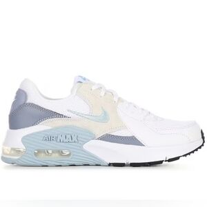 Nike Air Max Excee Shoes Womens Size 10 White Blue Casual Sneakers CD5432-138